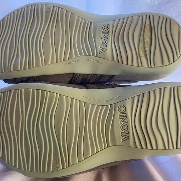 Vionic Sarah Adjustable Double Strap Slides Sandals Grey Blue Size 8.5 New - Picture 10 of 10